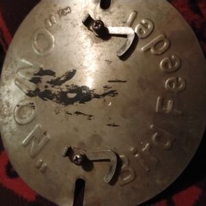 🦜 Vintage Bird FEEDER NATIONAL GEOGRAPHIC  NO/NO Galvanized LID